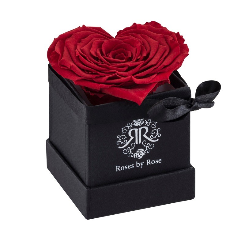Single Heart - Mini Box - Longlife Roses