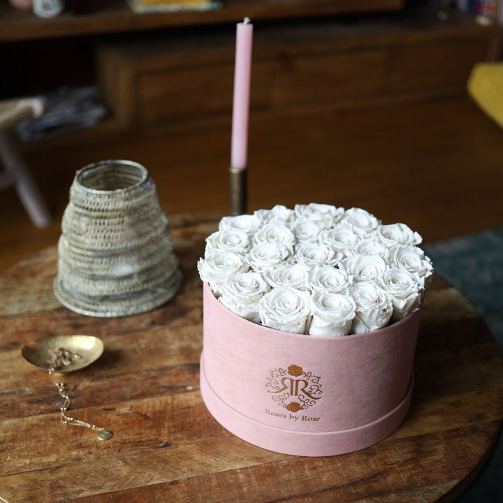 Longlife Rozenbox Velvet Pastel Pink