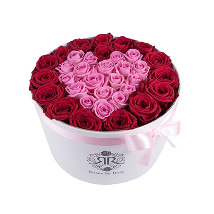 Hartvormige Verse Rozenbox Pink Heart
